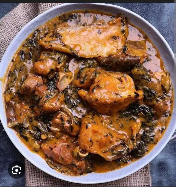 bitter leaf soup with swallow